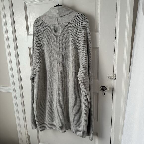 XRay Mens Button Front Cardigan Sweater Collared 6XL Gray Knit Classic NWOT - Picture 11 of 17